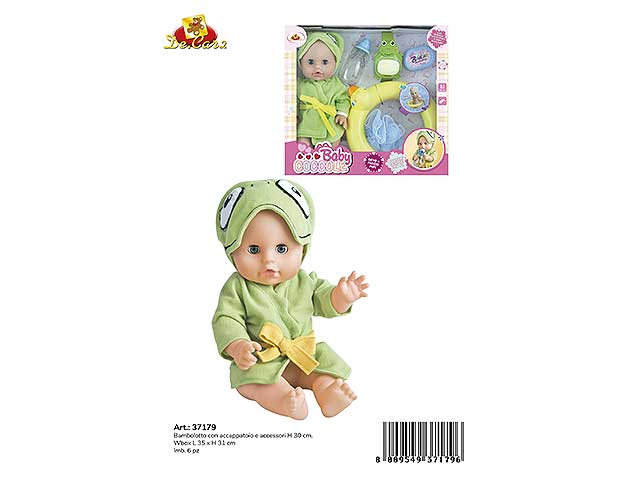 Bambola bebe' gomma pappa/pipi l35xh31 37179