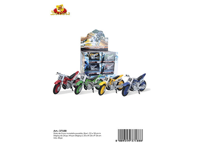 moto cross 12x8cm 37188