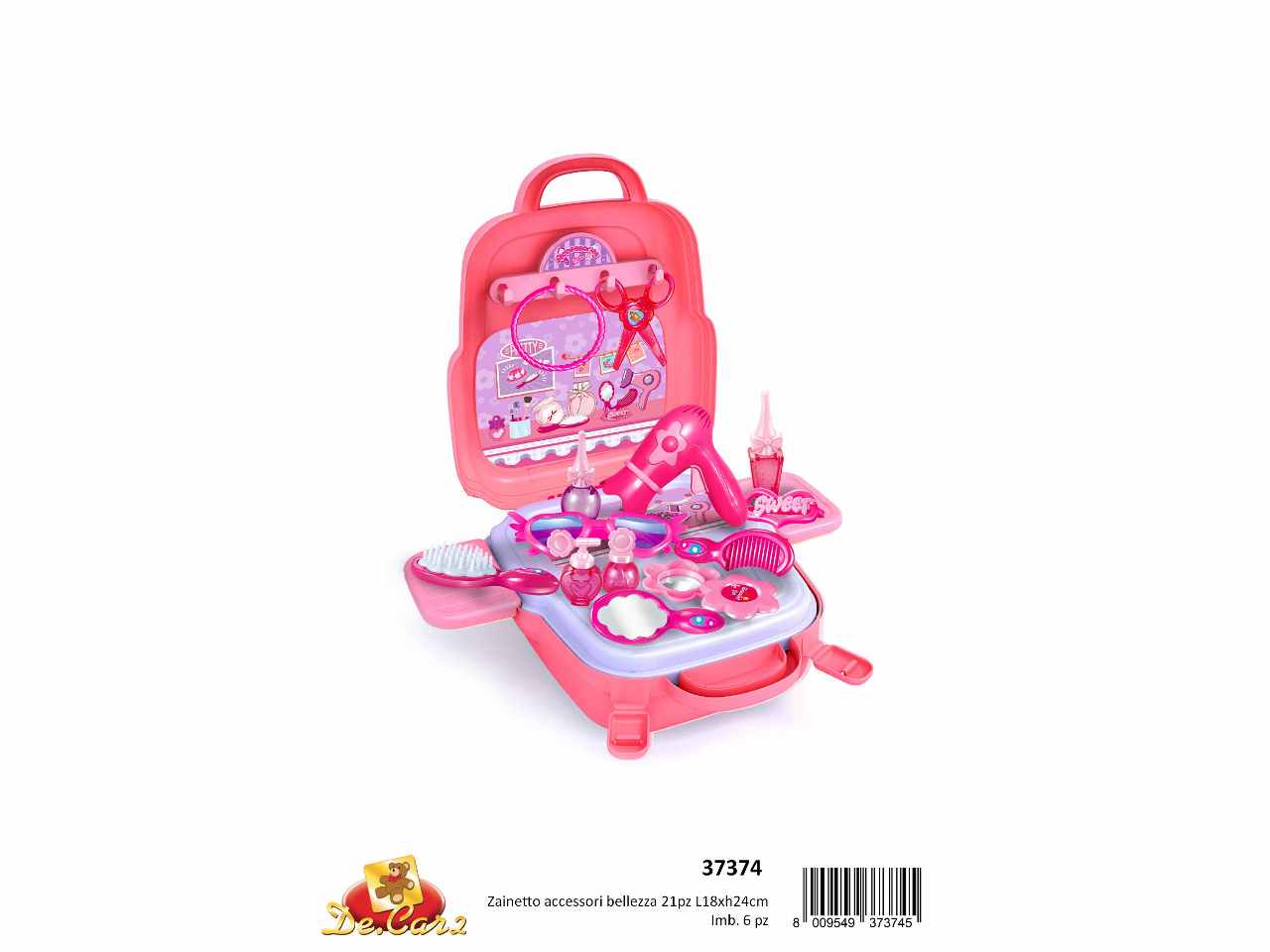 zainetto acc.beauty 21pz 24x18cm 37374