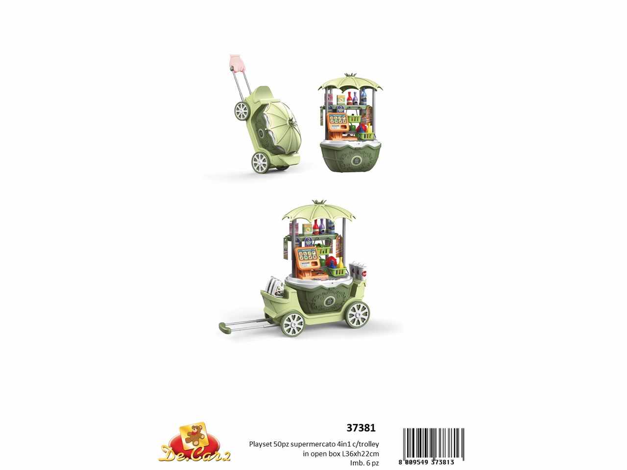 Supermercato 50 pezzi in trolley 37381