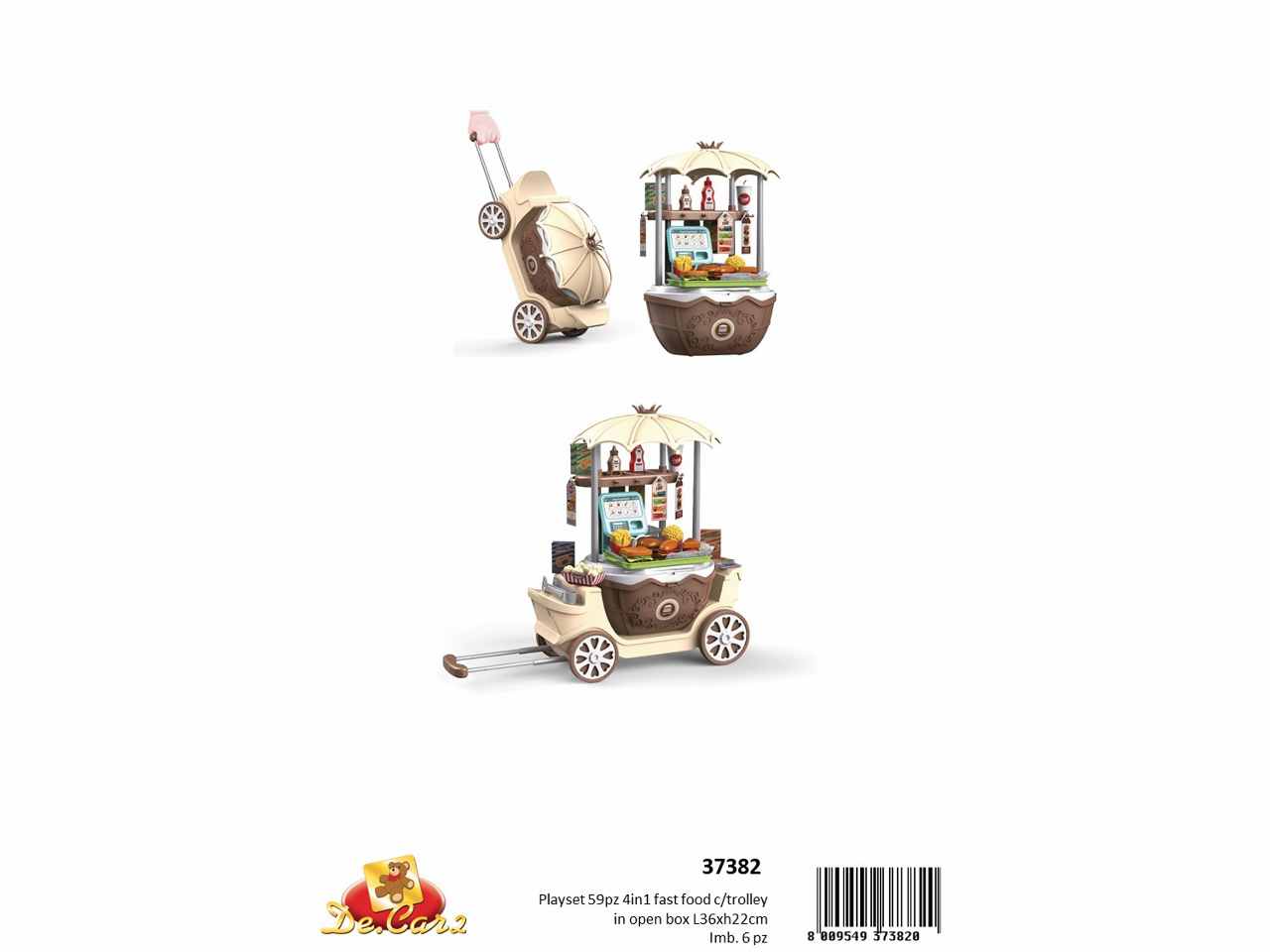 Fast food 59 pezzi in trolley 37382