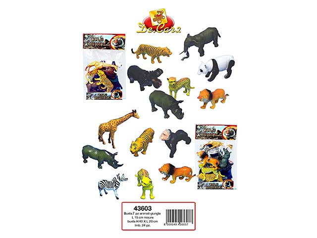 animali giungla 8pz 43603