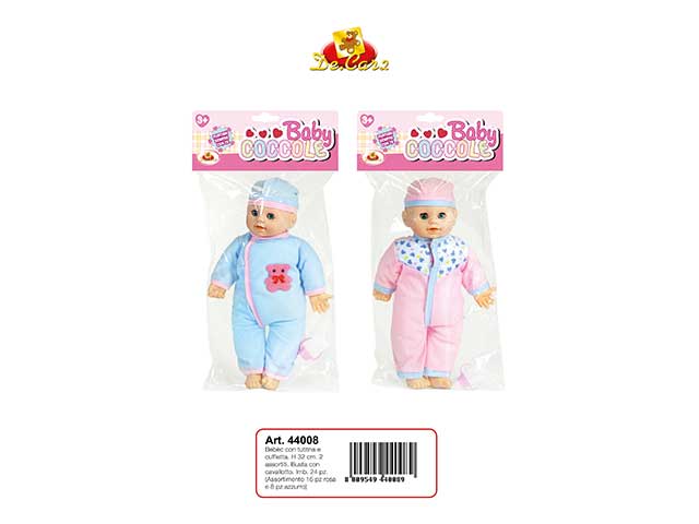 Bebe' in busta pvc 32cm 44008