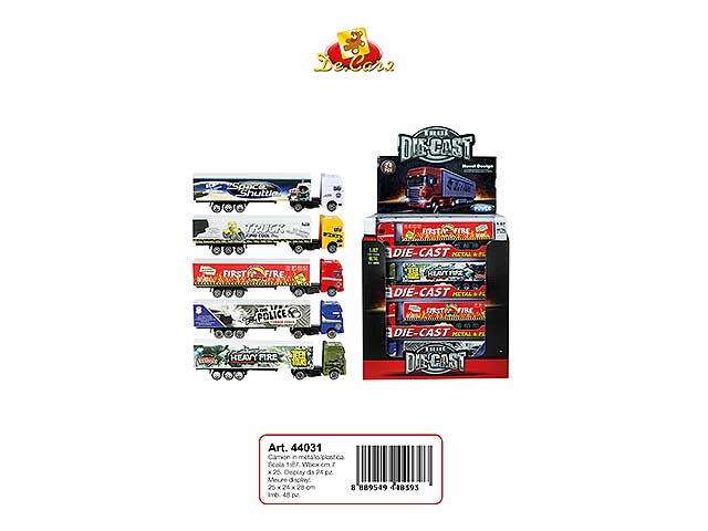 Camion metallo/plast 1:87 7x25 di44031
