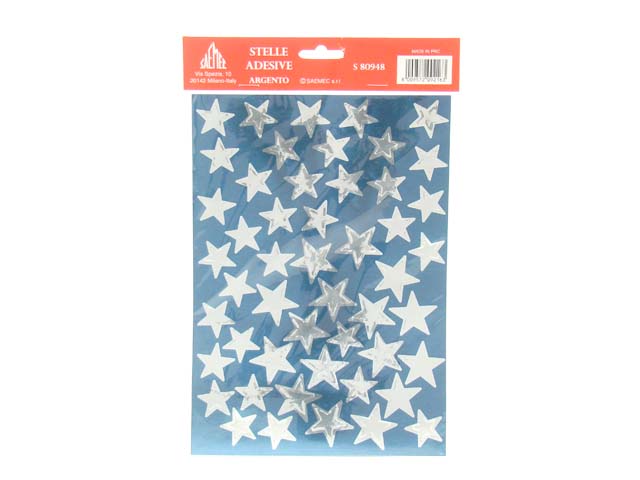 Stelle adesive argento s 80948