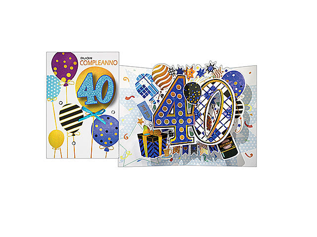 Biglietto auguri 40 anni