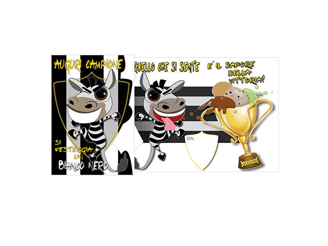 Biglietto auguri bianco nero