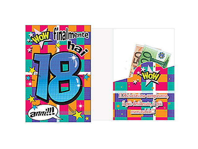 Biglietto auguri 18esimo