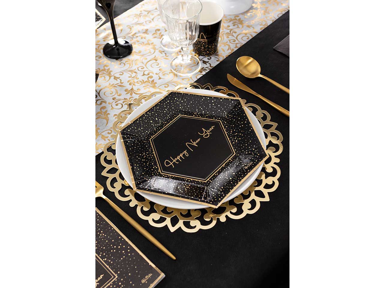 Sottopiatto oro 33cm 4 pezzi 45590