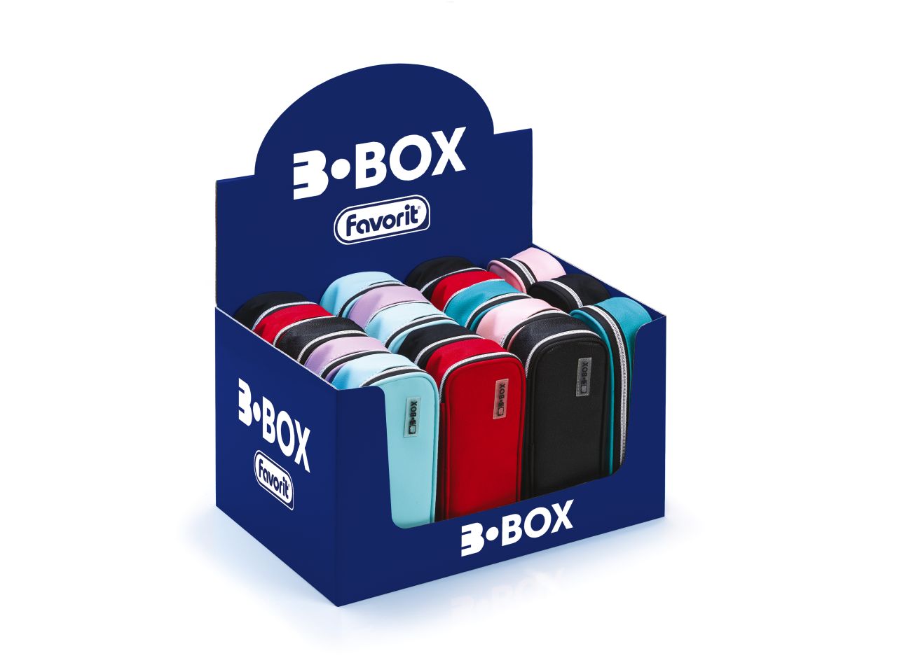 Astuccio ovale 9,5x24xh.6cm con prodotti stabilo