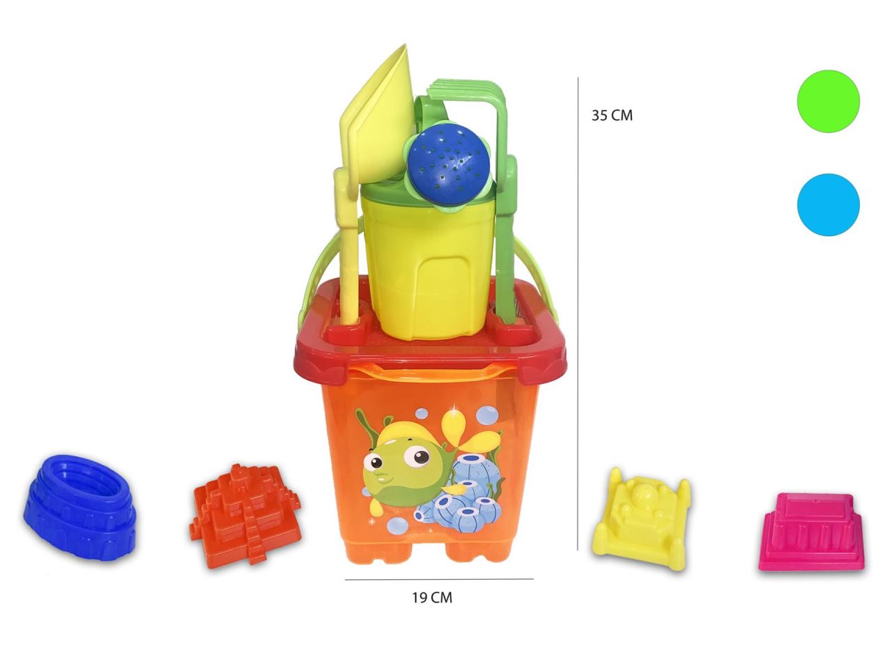 Set completo mare castello in 3 assortimenti