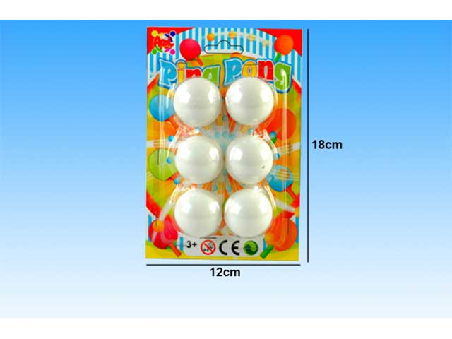 palline ping pong 6pz 37596