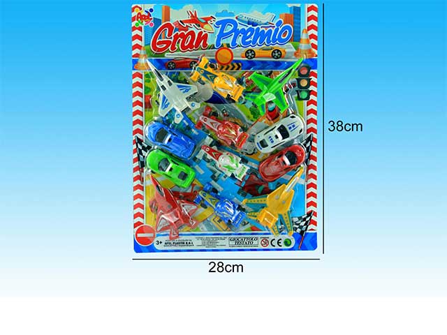 Auto + aerei 6 pezzi 37972