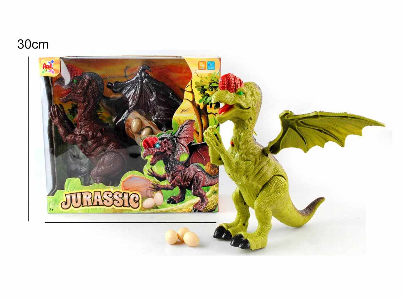 Dinosauro cammina con luci e suoni