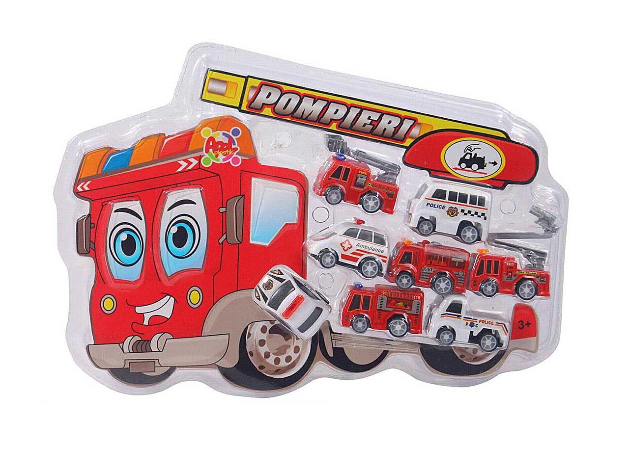 Automezzi pompieri 8 pezzi 39220