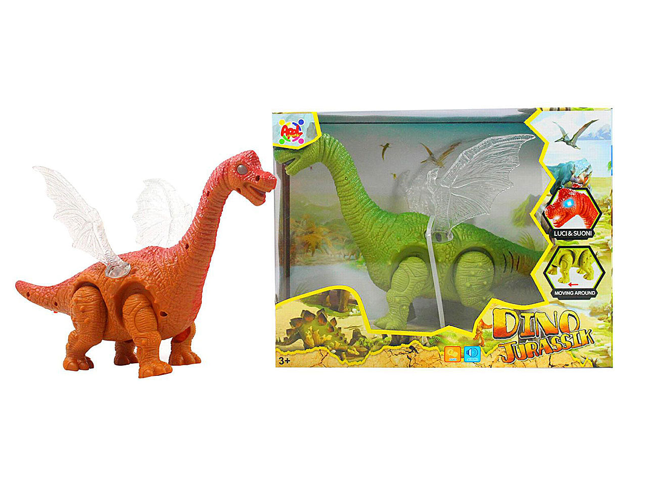 dinosauro c/ali luminose 39285