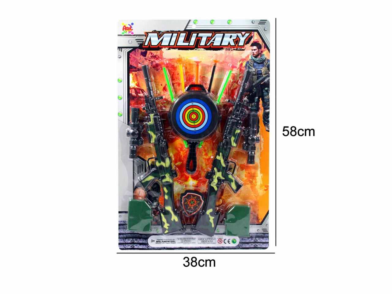 fucile assalto military 2 pezzi 39383