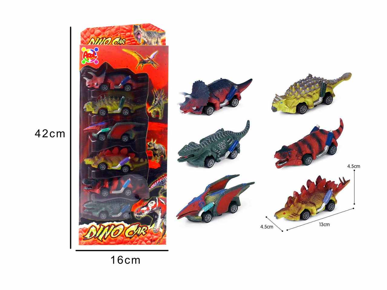 auto dinosauro 6pz 39417