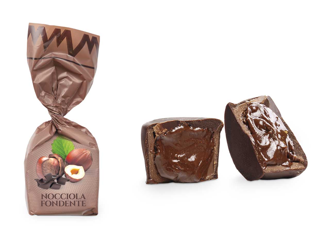 Praline alla nocciola fondente 300gr