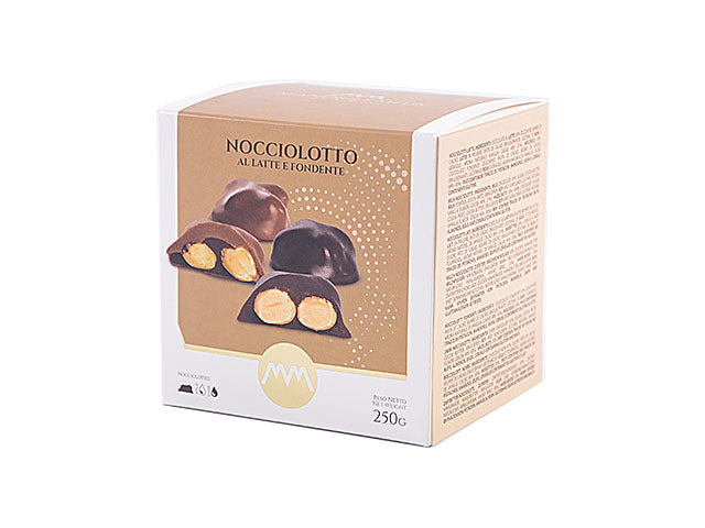 nocciolotto latte e fondente 250gr