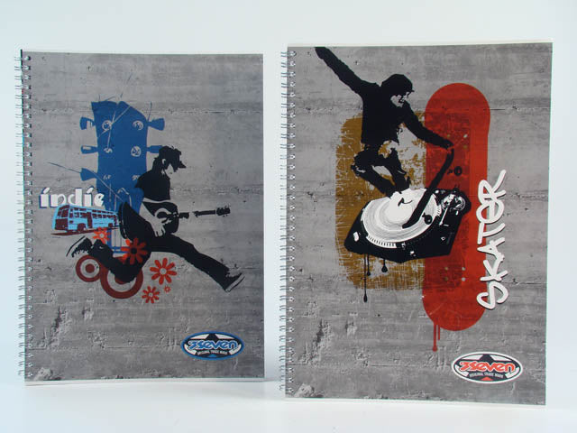 Quaderno spiralato maxi seven music