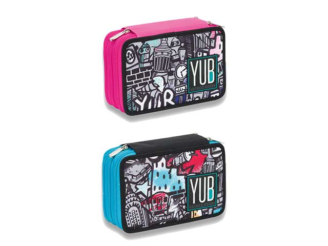 astuccio 3 zip yub graffiti