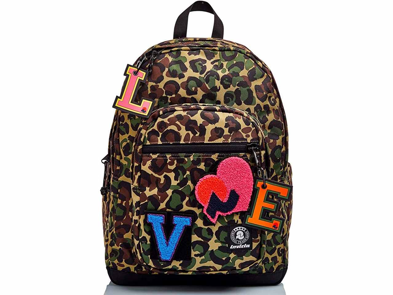 zaino scuola invicta animalier verde