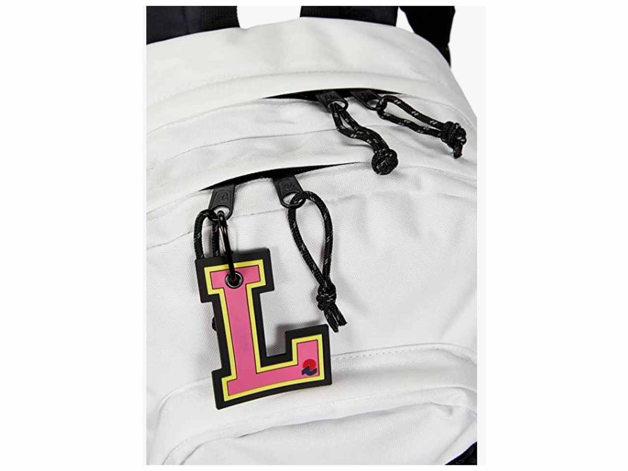 zaino scuola bianco con patch invicta