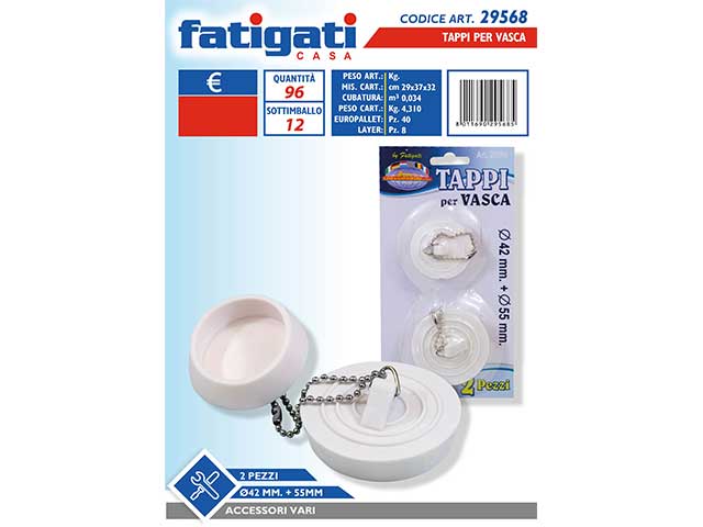Tappi per vasca 2 pezzi 29568