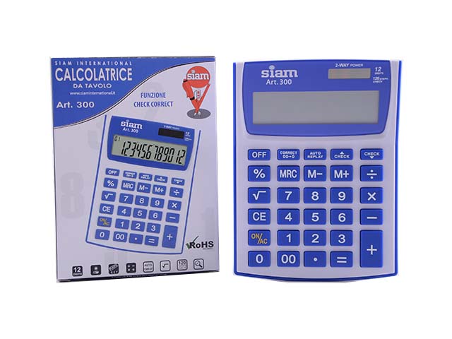 calcolatrice siam colore blu