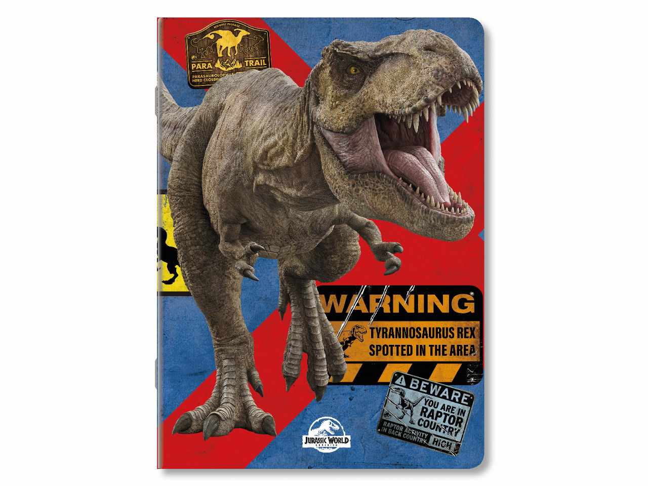 Quaderno maxi jurassic world bts 100gr fogli 24+1 rigatura 1r misura 20,5x29,5cm - la confezione comprende 12 quaderni assortiti