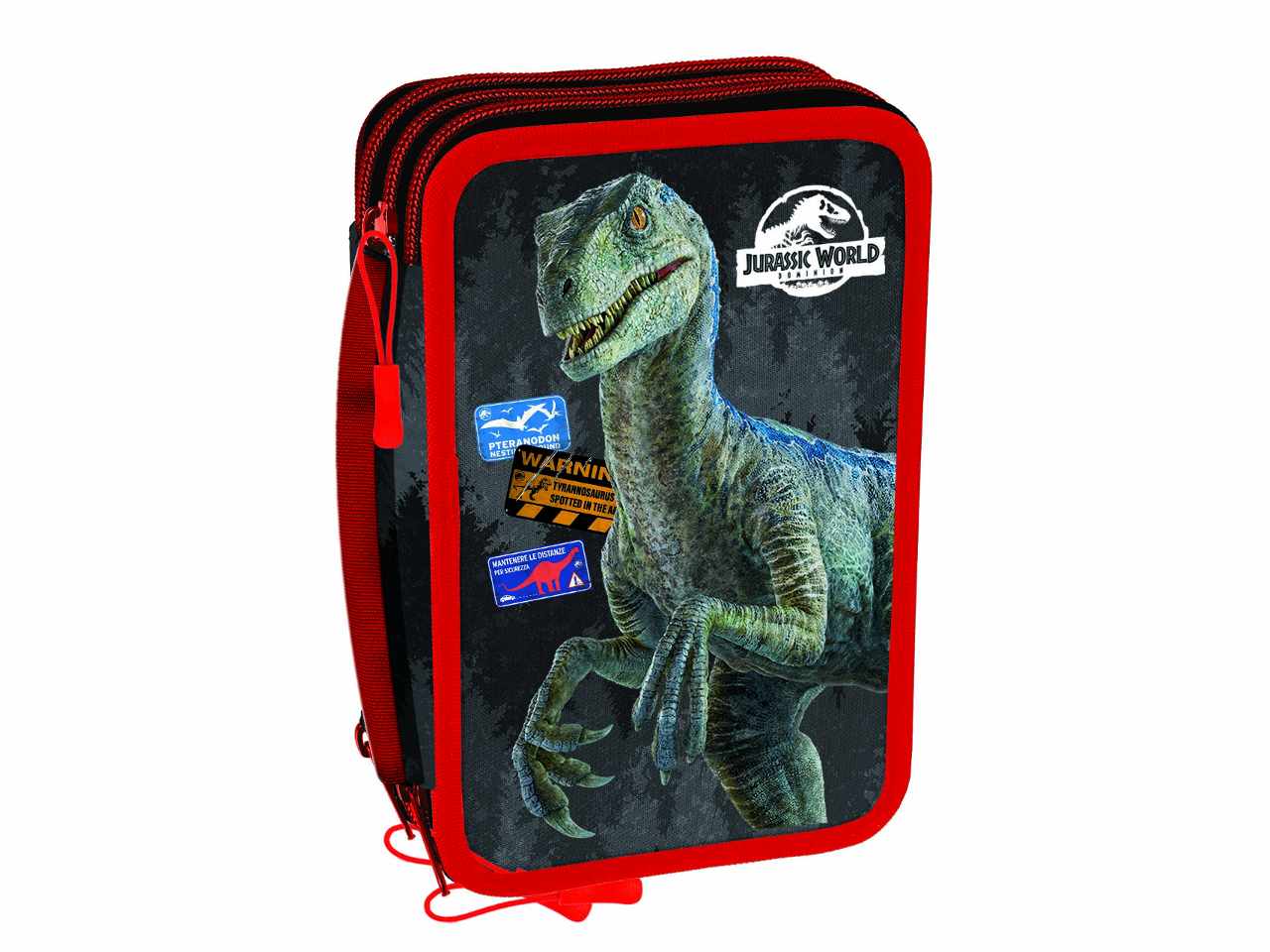 Astuccio tre cerniere plus - jurassic world bts