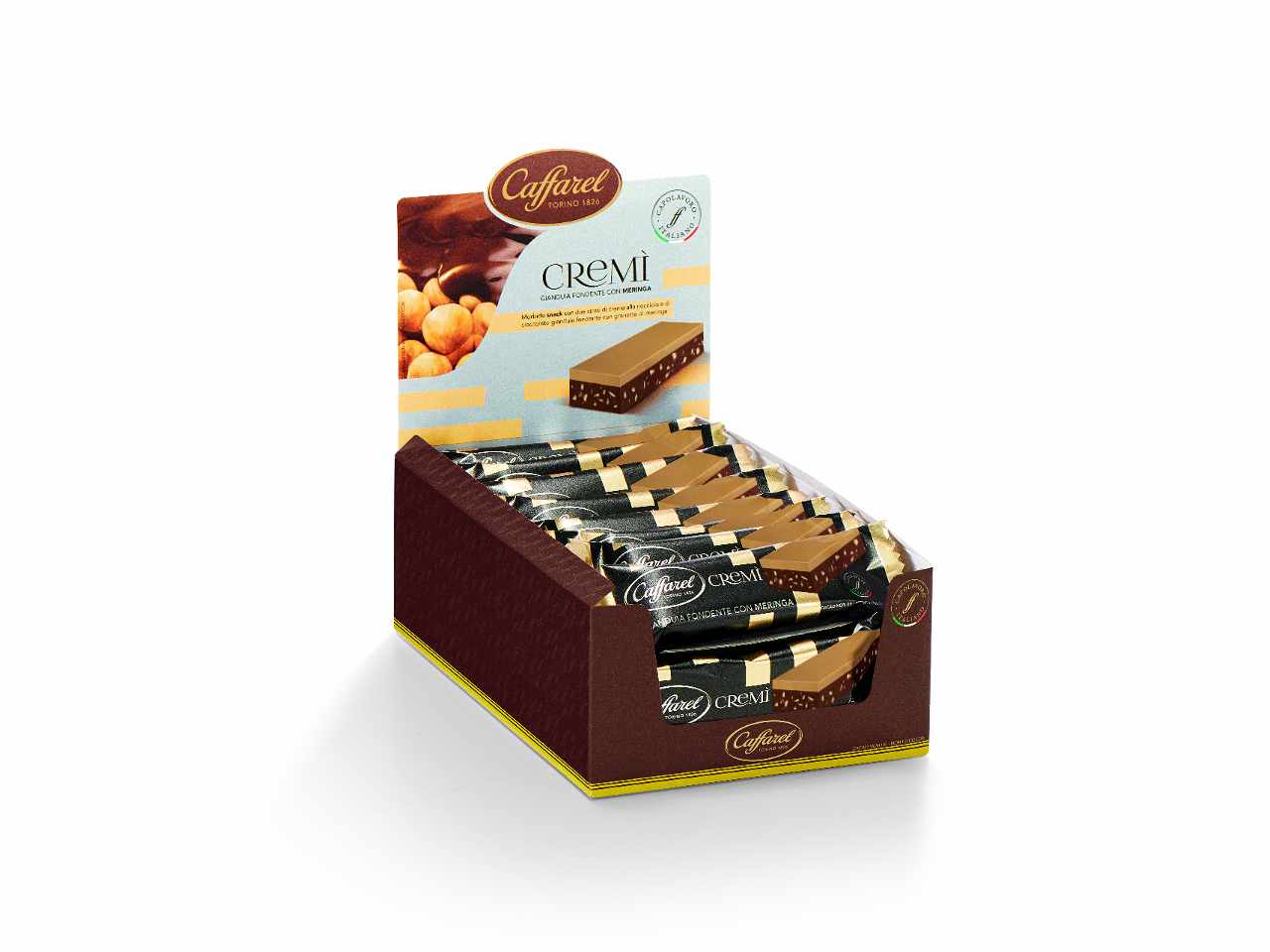 Cremì: snack gianduia fondente e meringa 26gr