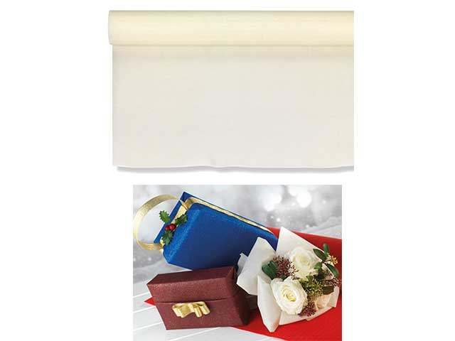 Bobina tnt glitter 0,80x9mt avorio