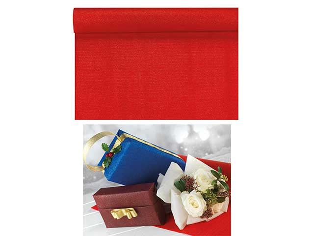 Bobina tnt glitter 0,80x9mt rosso