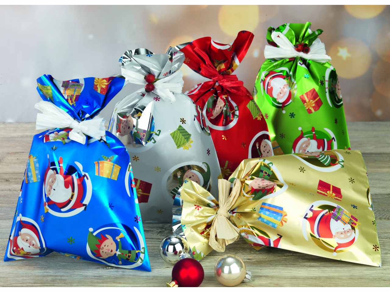 Busta elves 100 pezzi 35my 25x40 colori assortiti