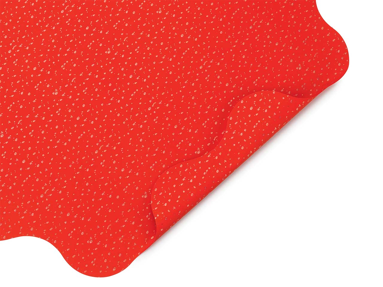 Sottovaso perlato 50 pezzi 40my d.50 rainy rosso