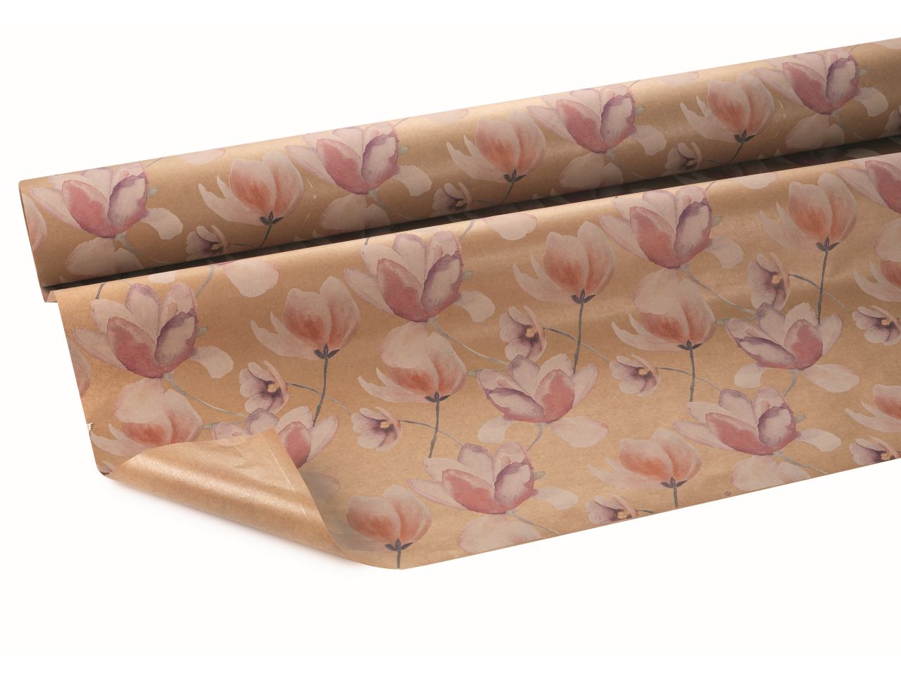 Bobina di carta decoro bergenia 1x25mt