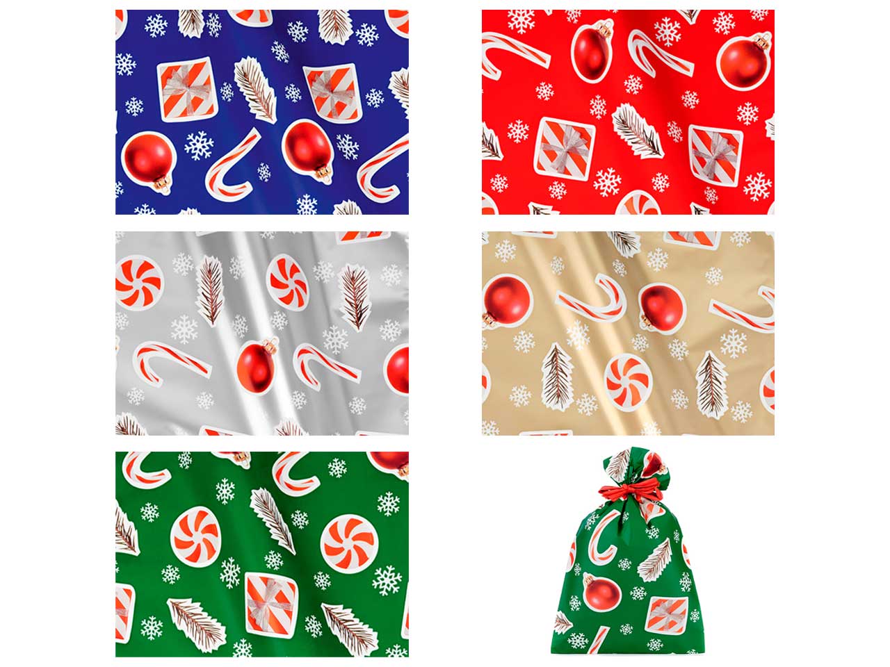 Buste fondo pieno 40my decoro xmas stickers misura 20x35cm - la confezione comprende 100 buste