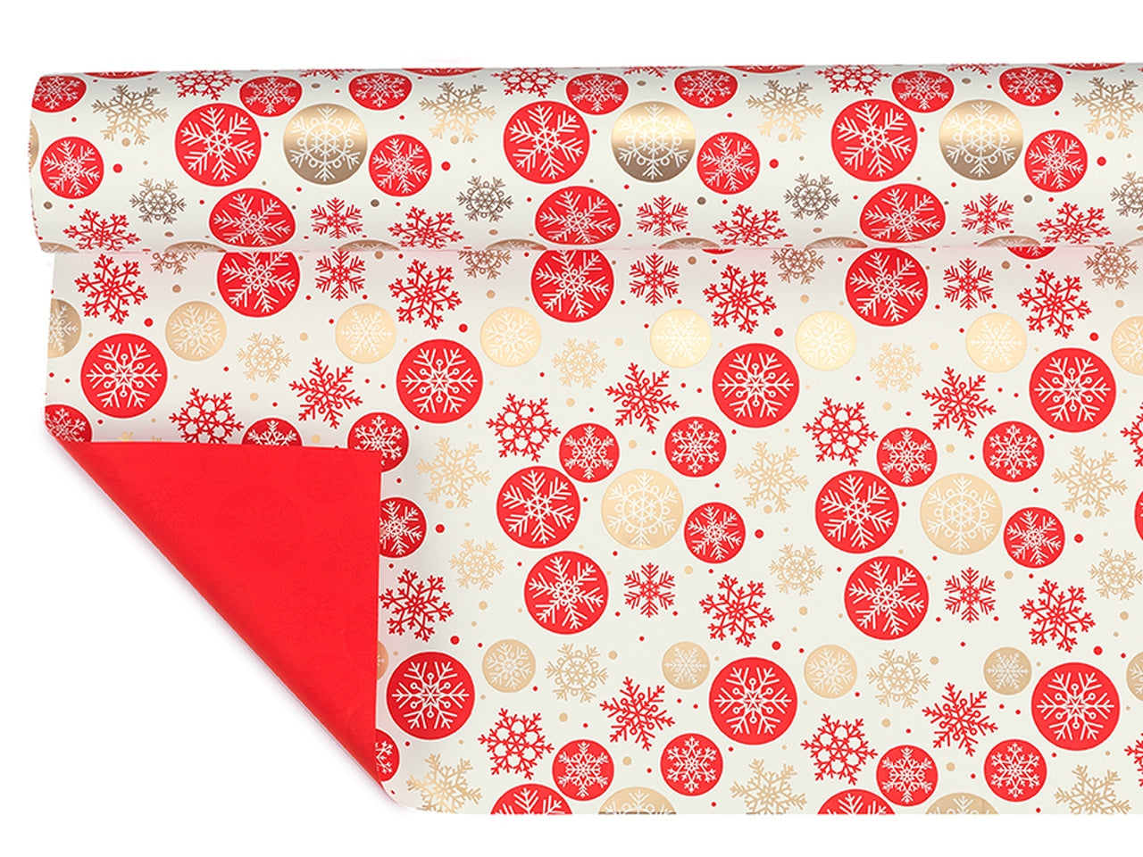 Bobine perlate 40my decorazione glaciale rosso misura 1,00x25mt
