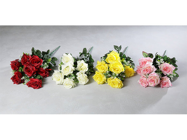 Mazzo rose e nebbiolina 8471x