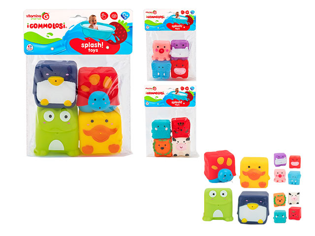 gommolosi cubo/animale 4pz 05394