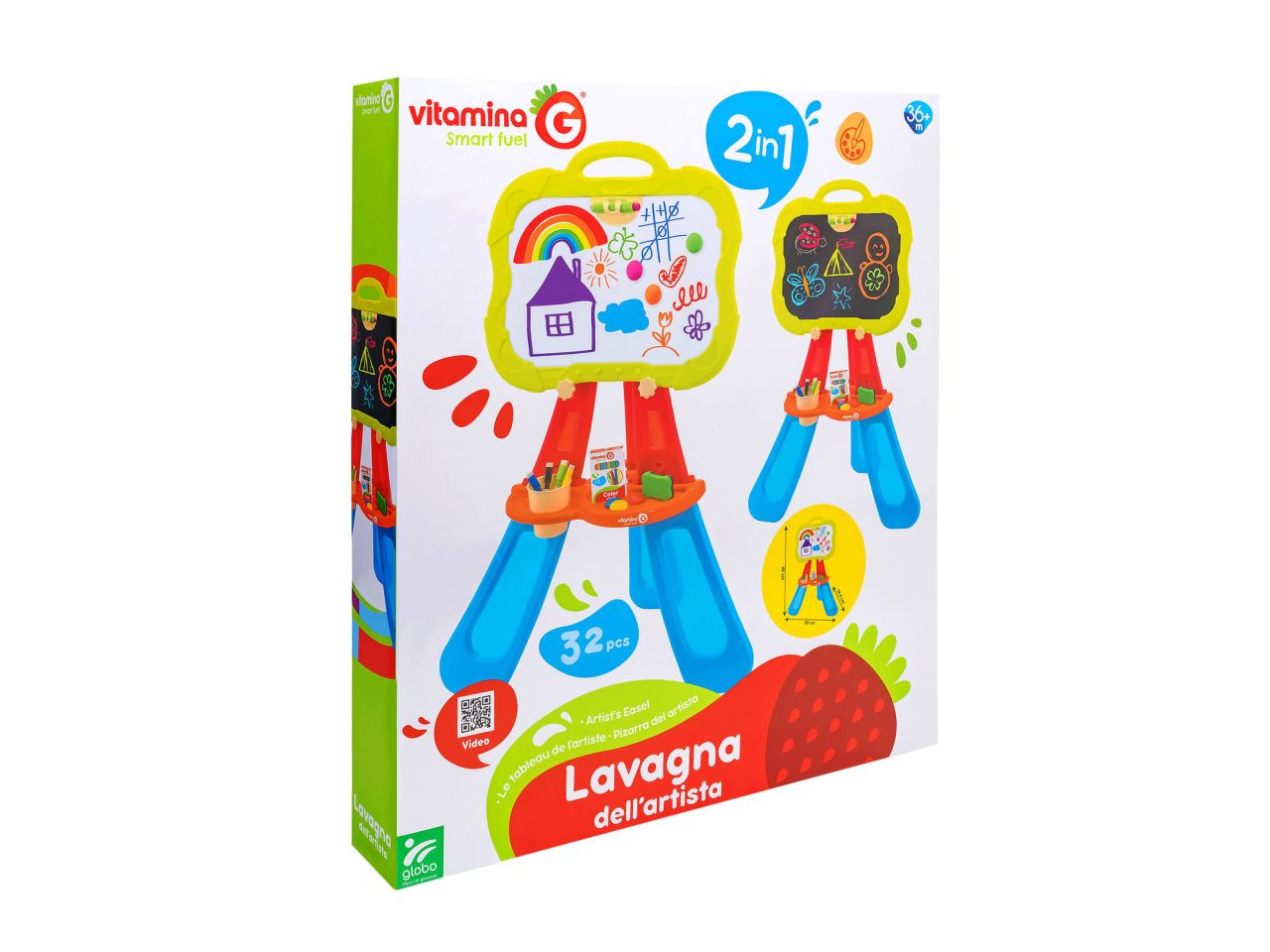 Lavagna 2in1 42x46cm c/accessori 05451