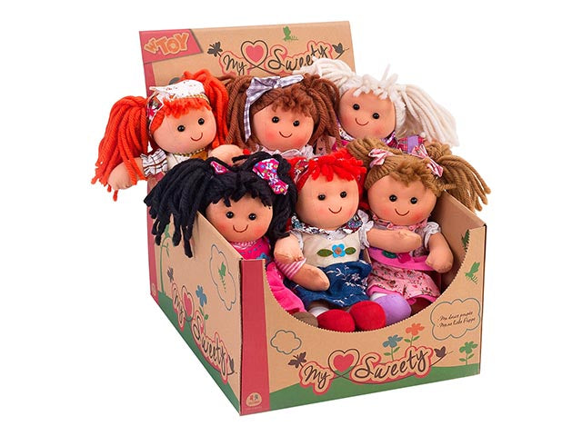 w toys bambola stoffa 27-28cm 38163