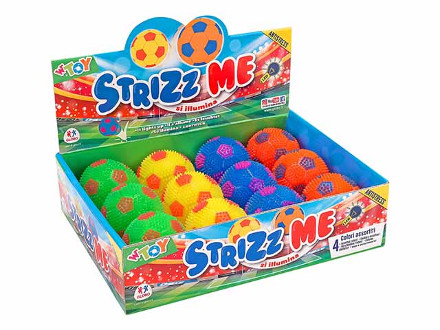 w toys strizz me palla led 6.3cm 38524