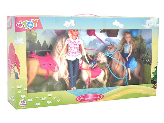 W toys bambolina c/cavalli 2pz 38287