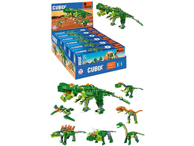 Cubix costruzioni dinosauri 6 in 1 39690