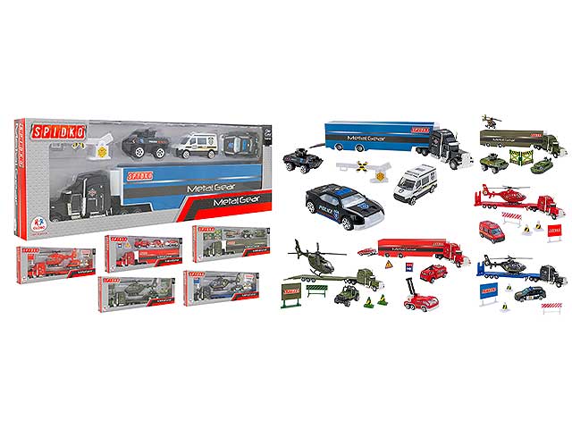 Playset mezzi militari/pompieri/police 39738