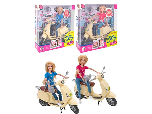 l.olly bambola fashion c/scooter 39802