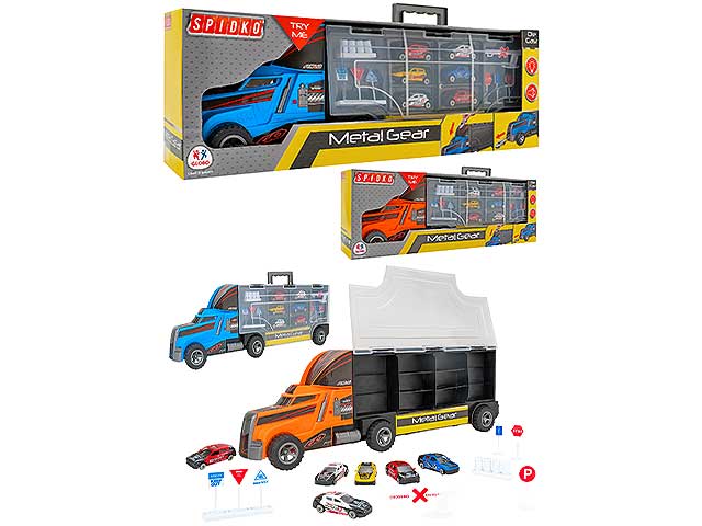 camion portauto c/6 auto metallo 40675